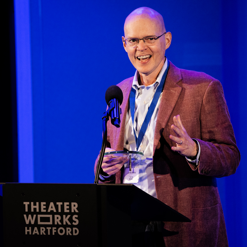 James Bundy, Artistic Director of Yale Repertory Theatre, at the 31st Annual CT Critics Circle Awards Ceremony.